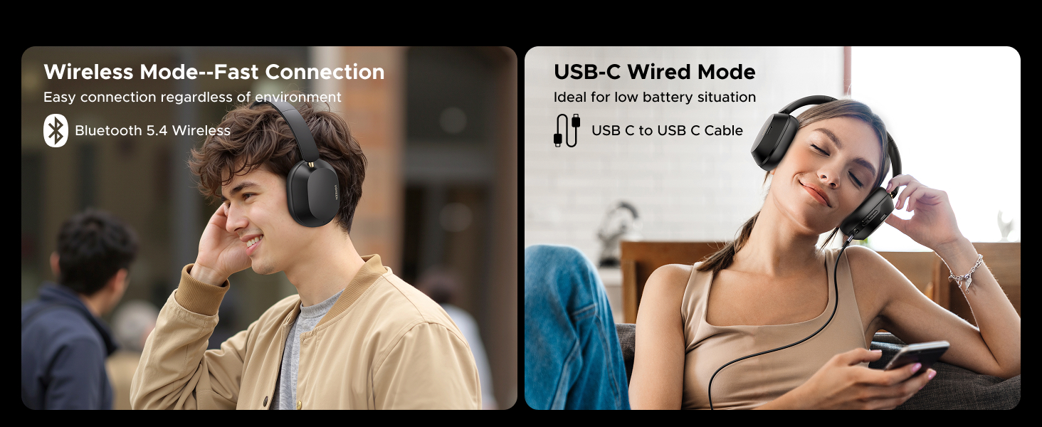 c38eba22 5a63 48b2 9083 363c76bceb6f.  CR0,0,1464,600 PT0 SX1464 V1    - UGREEN HiTune MAX5C Hybrid Active Noise Cancelling Wireless Bluetooth Headphones