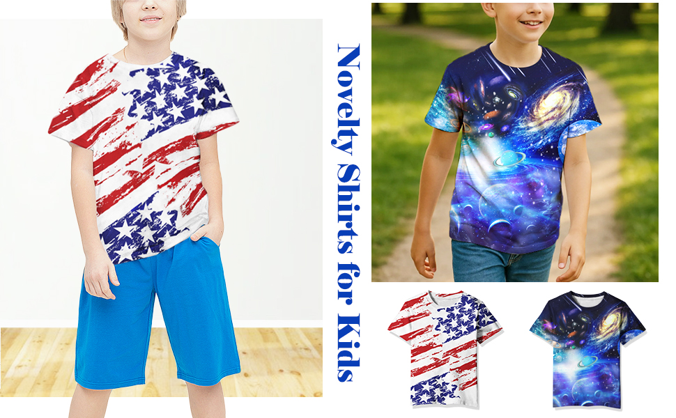 Amazon.com: Linnhoy Boys Shirts Girls Colorful Graphic T