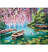Dimensions 73-91491 Willow Spring Beauty Paint by Numbers for Adults, 14'' W x 11'' L