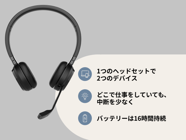 【新品】Jabra Evolve 65 TE ワイヤレスヘッドセット スタンド付 Amazon.co.jp: Jabra Evolve 65 TE ヘッドセット ワイヤレス 両