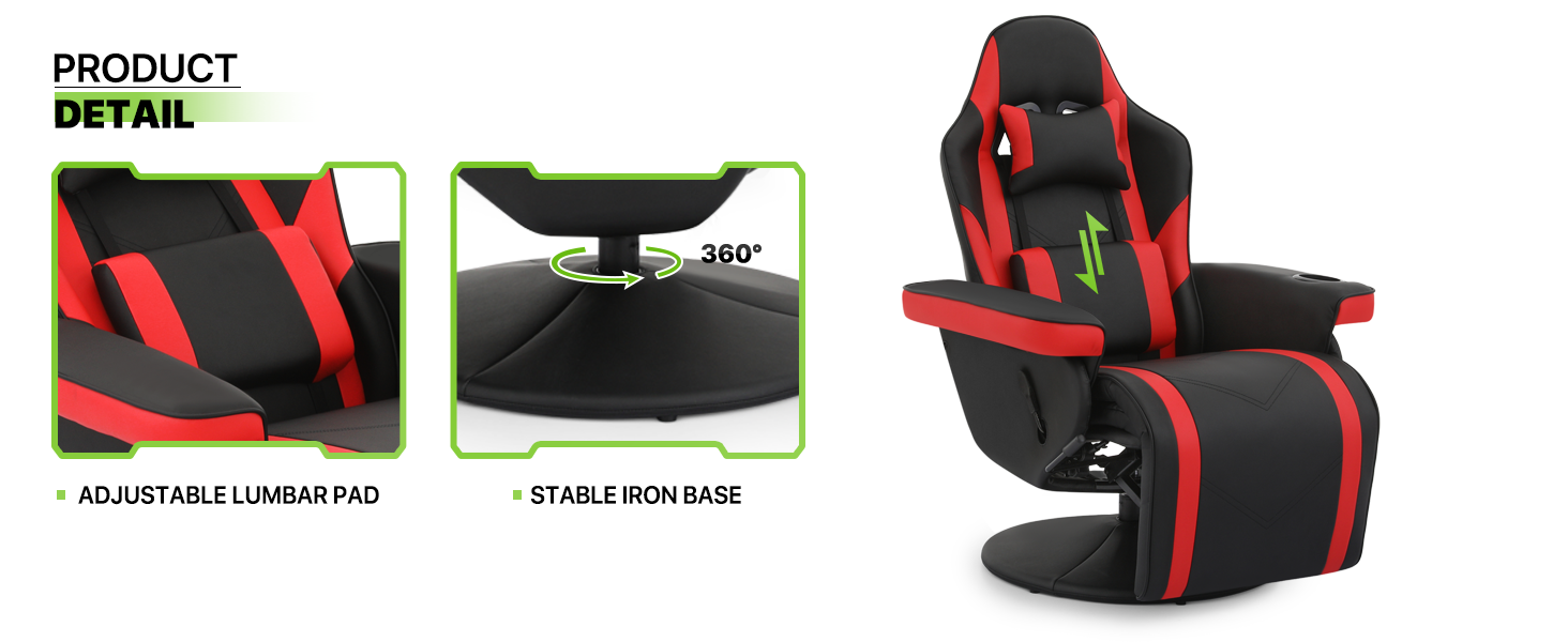 Ergonomic Gaming Recliner Chair