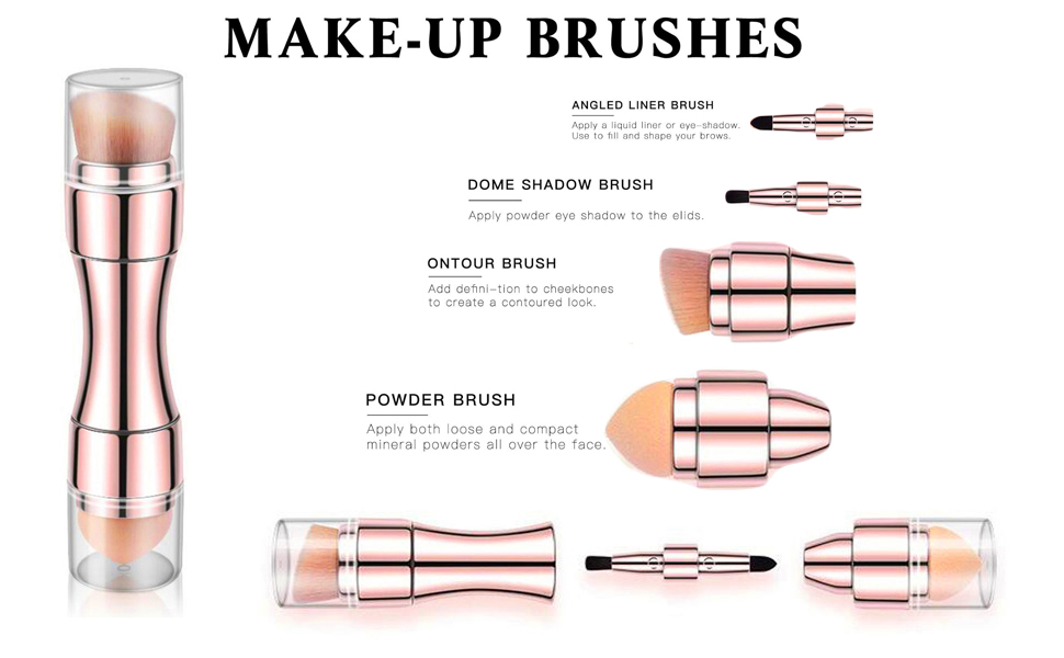 4 IN ONE foundation brush set