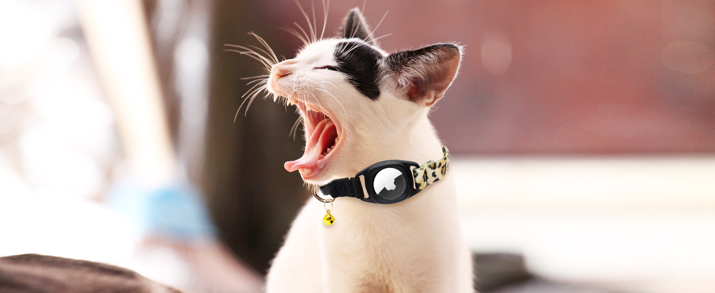 HSIGIO Airtag Cat Collar, GPS Cat Collar with Apple Air