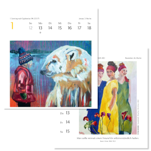 Frauen-Kalender 2025: Mit 53 Bildern von 40 Künstlerinnen inklusive 11