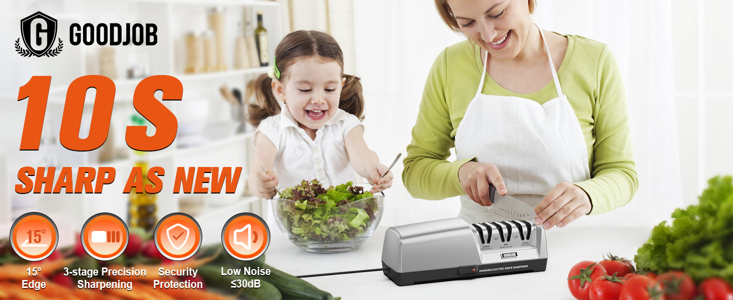 goodjob electric knife sharpener knife sharpener electric afilador de cuchillos electrico