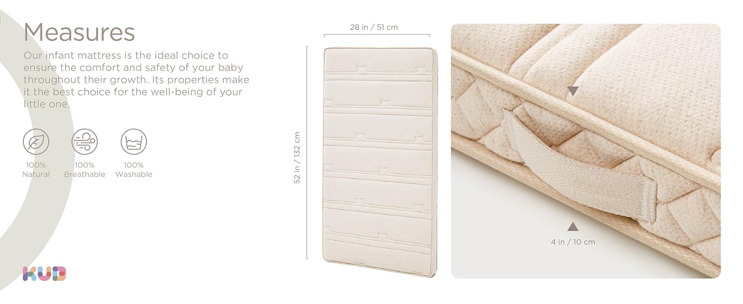 52'' x 28'' inches mattress