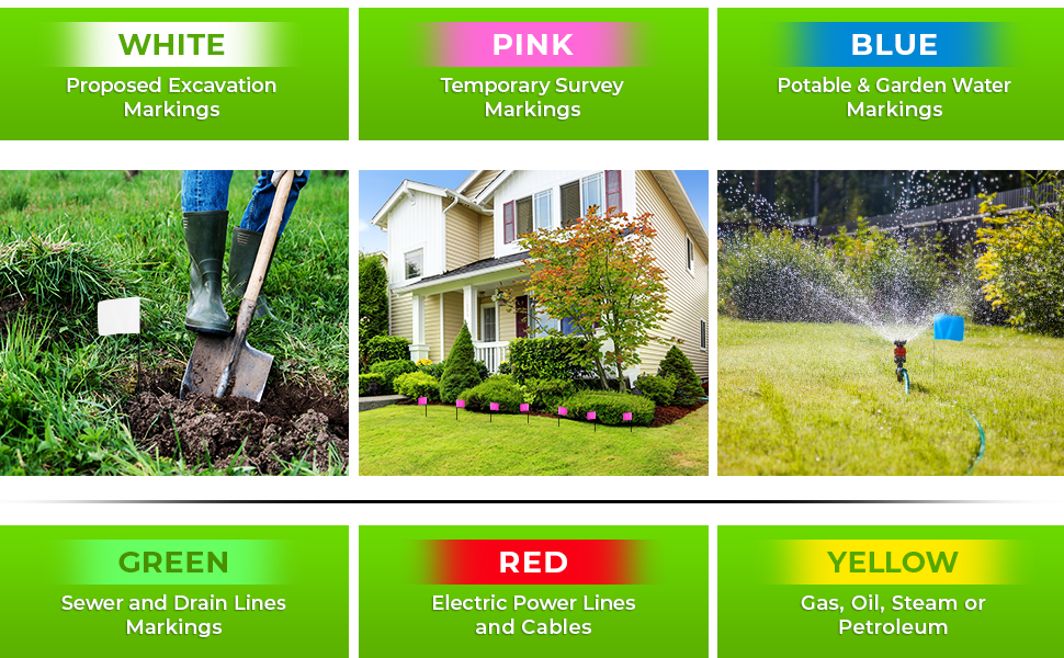 Red Marking Flags 100 Pack ACE Supply 4x5Inch Red