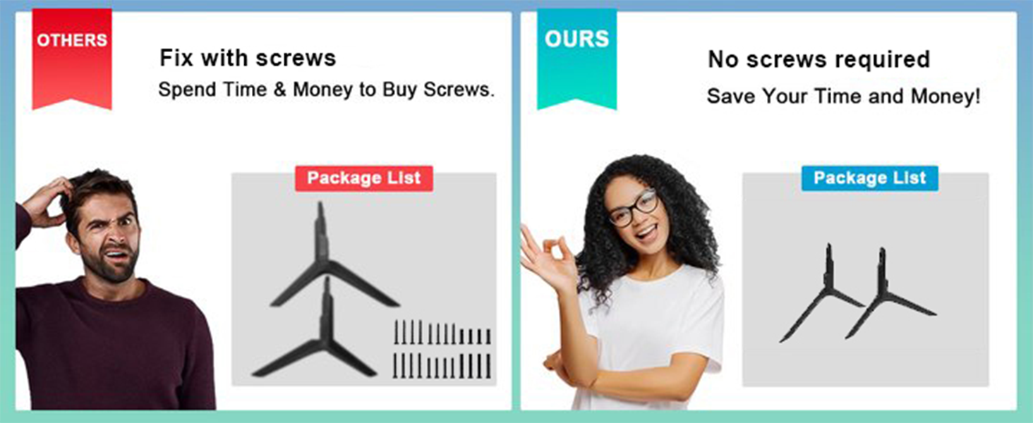 TV Base Stand for Samsung TV Legs Replacement,TV Base Stand