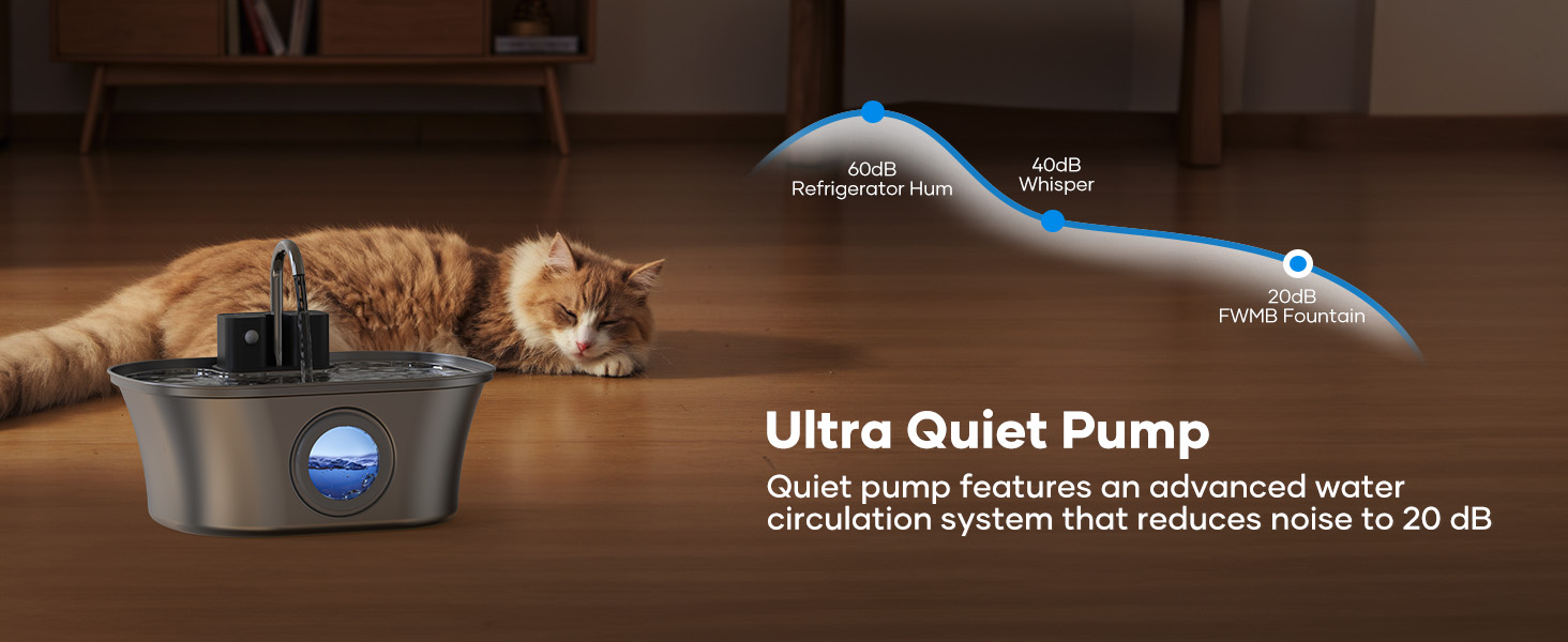 cordless cat water fountain