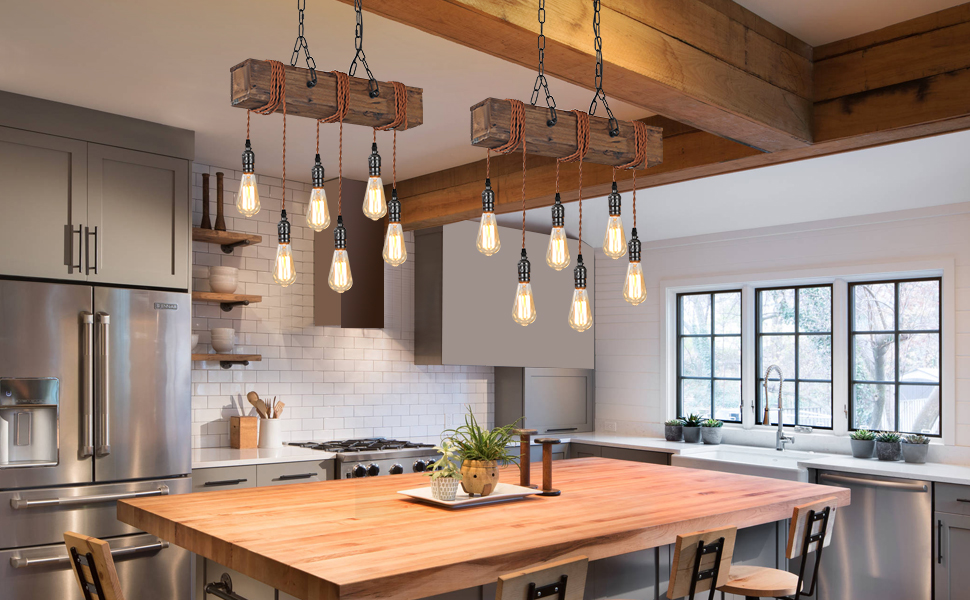 wood kitchen island