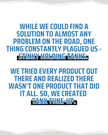 Image saying There wasn't a RV tank treatment that did it all so we created Tank Tune-Up