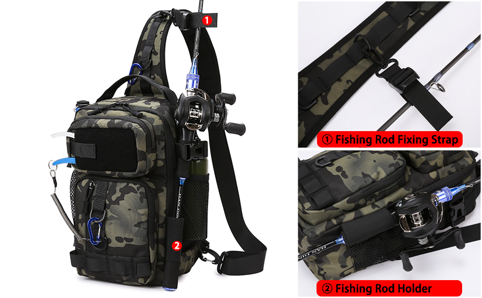 Breathable Fishing Backpacks Waterproof Water-resistant Fishing Bag for men