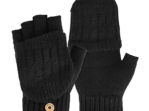 fingerless gloves with mitten cover,wool fingerless gloves,black thumb hole gloves
