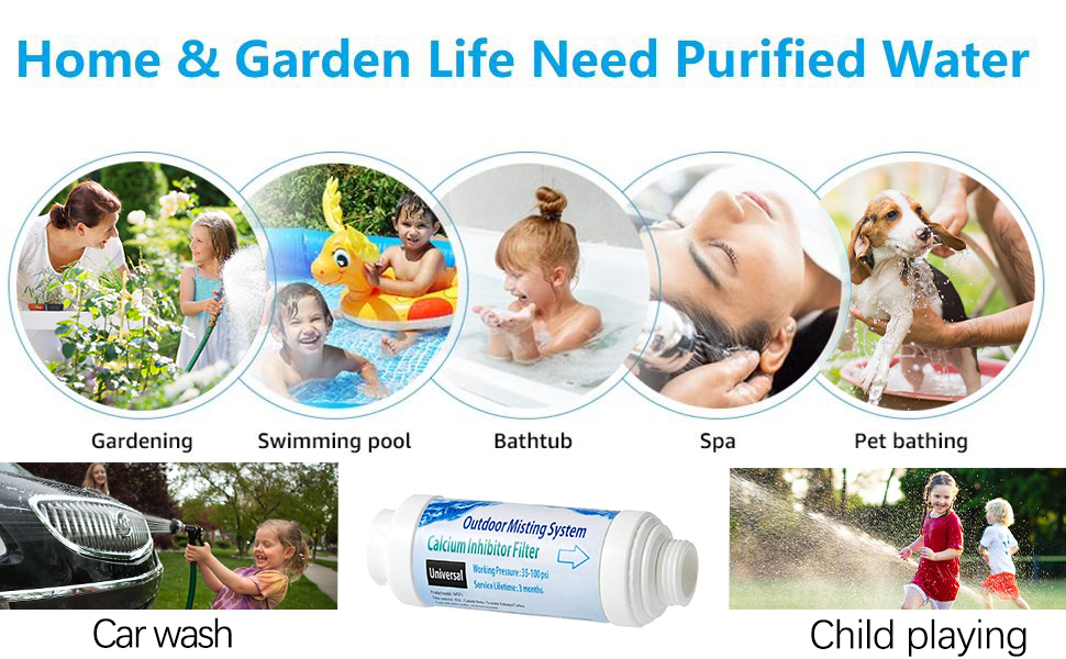 H&G lifestyles Misting System Calcium Inhibitor Filter for