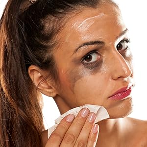 white black red face makeup