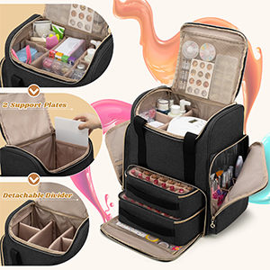 ネイルアート用品セット ブラック収納バッグ付き ネイルアート用品セット ブラック収納バッグ付き ネイルアート