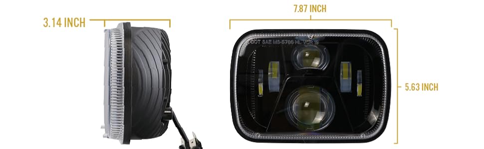 Amazon.com: USR 91-95 MR-2 7x6 H6054 LED Sealed Beam