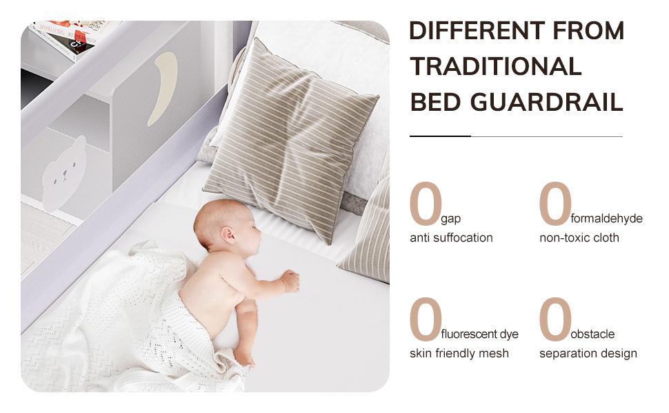 omzer Bed Rail for Toddlers Baby Bed Guard Rail with