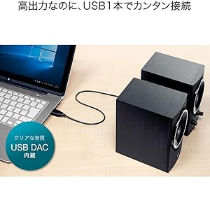 Amazon.co.jp: サンワサプライ ハイパワーUSBスピーカー 25.6W