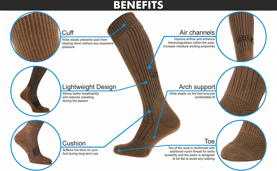 boot cushion socks trekking hiking outdoor uniform shoes cushion cotton nylon tactical