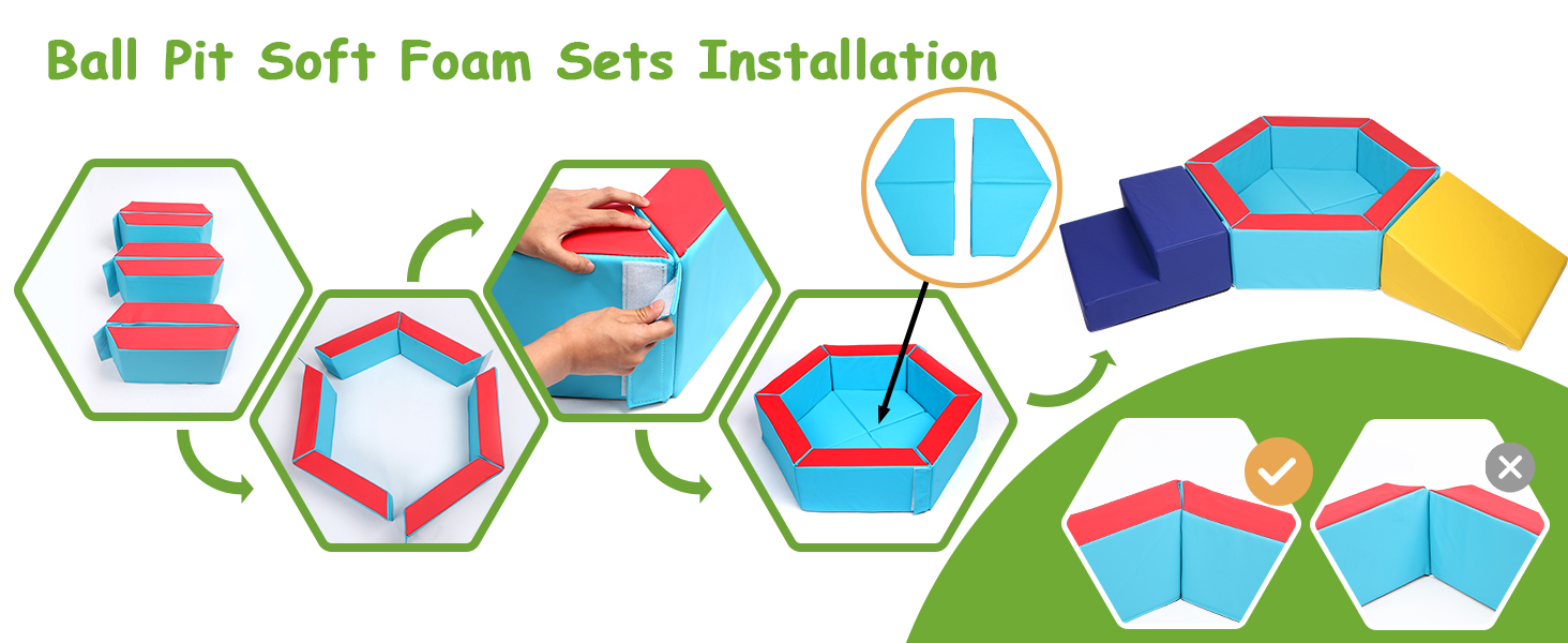 TOLEAD Foam Climbing Toys for Toddlers 13,Foam Ball Pit