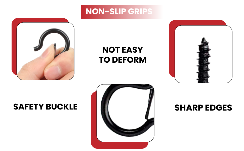 AAFB Pack of 20 Q Hanger Screw Hooks 2.2 Inches Screw in