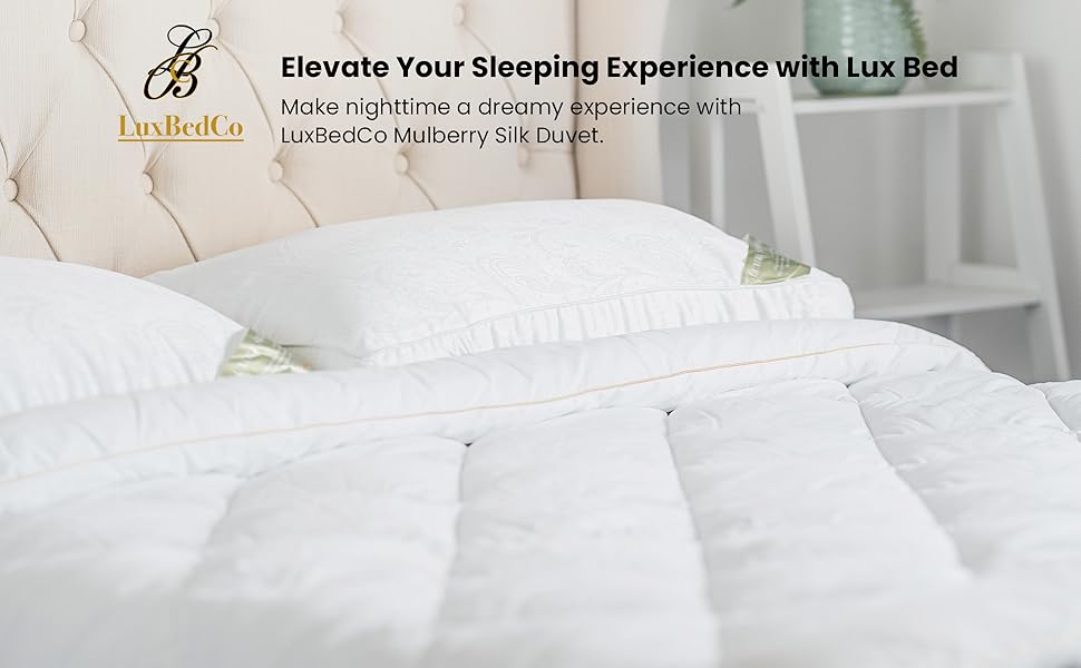 Get the ultimate luxury with our mulberry silk all seasons duvet.