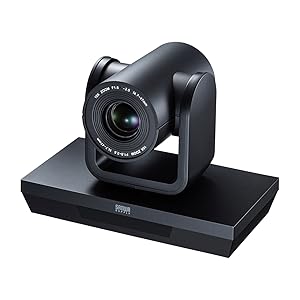 【美品】SANWA WEB会議カメラ 400-CAM071 3倍zoom搭載 リモコン付きのWEBカメラ