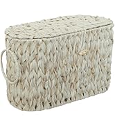 Coeusy Toilet Paper Basket,Wicker Toilet Paper Storage with Lid,Toilet Paper Storage Bin Containe...