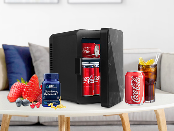 makeup car small cosmetic refrigerators beauty desk make up 4L black cooler compact desktop 