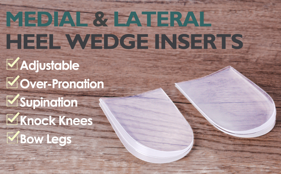 Beautulip Medial & Lateral Heel Wedge for OverPronation