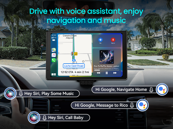 Amazon.com: 8” Wireless Apple CarPlay Screen for Car with