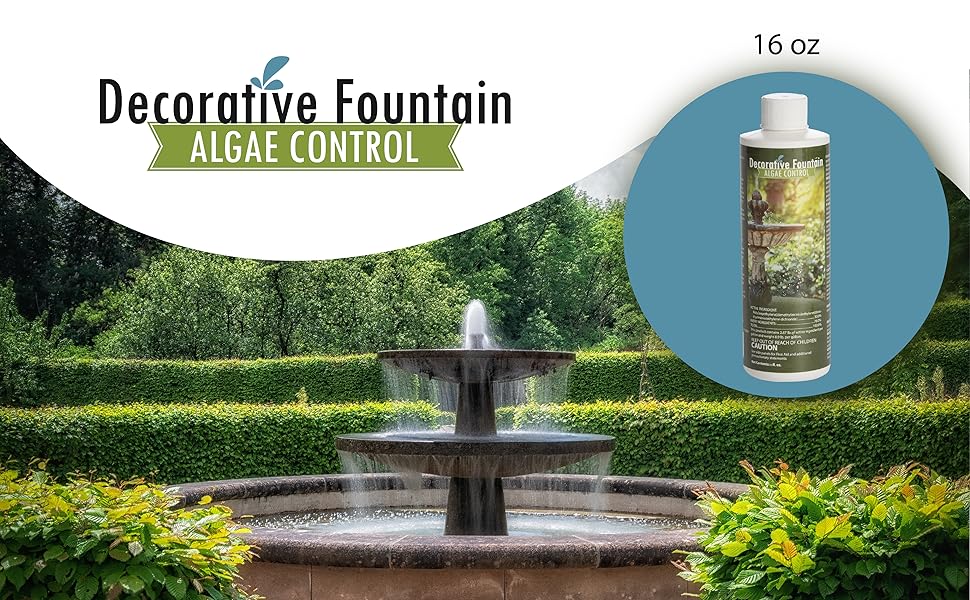 Fountain Algaecide and Clarifier 16oz Kills and