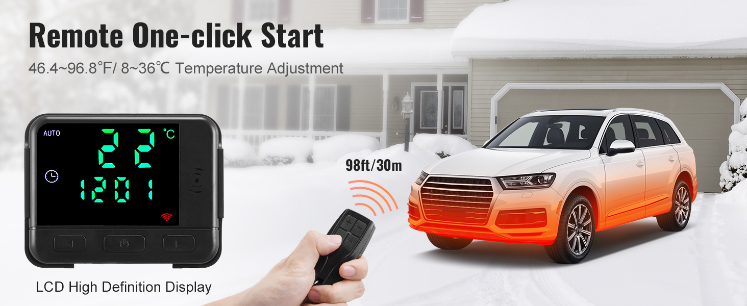 VEVOR 58KW Diesel Heater, Diesel Air Heater All in One with Remote