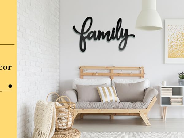 Amazon.com: Zzbakress Family Signs for Home Decor Wall