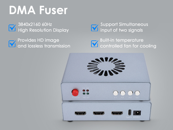 Amazon.com : HDMI Synthesizer, DMA Fuser Combiner Display