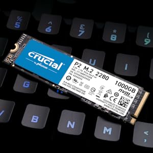 Crucial P2 1TB 3D NAND NVMe PCIe M.2 SSD Up to 2400MB/s