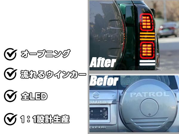 Amazon | HCMOTIONZ 日産 サファリ 3代目 パトロール 5代目 Y61