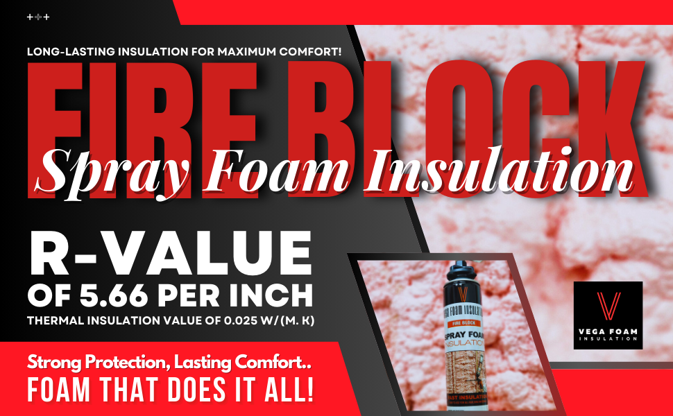 Vega Foam Fire Block Spray Foam Insulation Kit. Closed Cell Foam