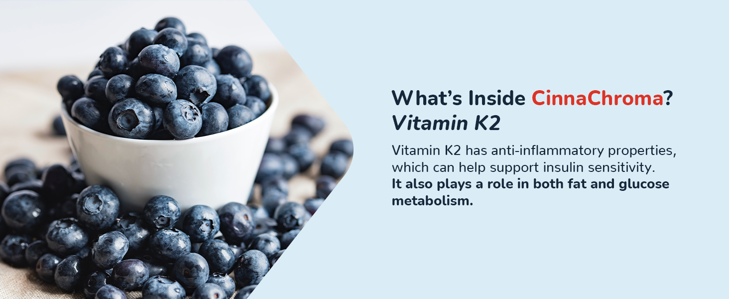 Vitamin K2 with ceylon cinnamon supplements cinnamon tablets and cinnachroma support formula