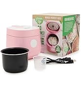 Panela de arroz digital GreenLife, 2 xícaras não cozidas/4 xícaras cozidas, cerâmica antiaderente removível sem PFAS...