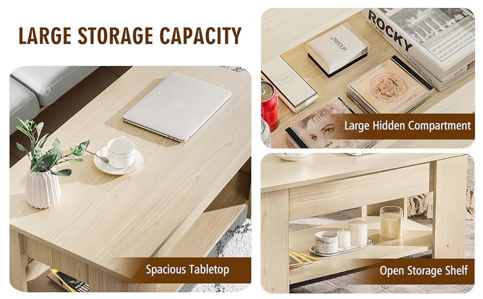 lift top coffee table