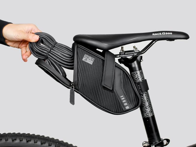 ブラック自転車バッグ 約60cm Amazon | GORIX(ゴリックス) サドルバッグ 自転車 防水 小型