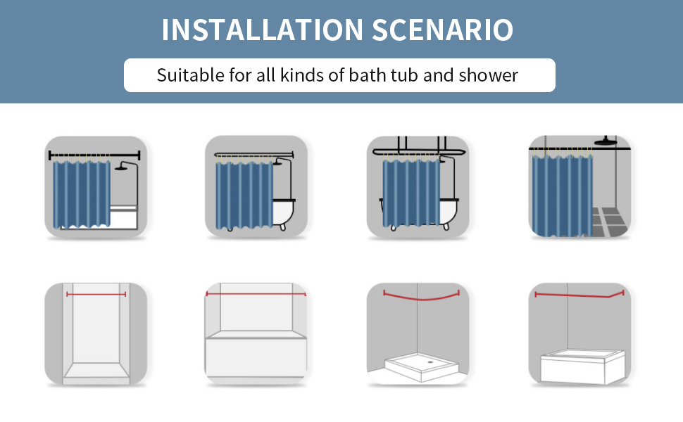 TOPSMCHER Boho Shower Curtains for Bathroom Stripe Tassel