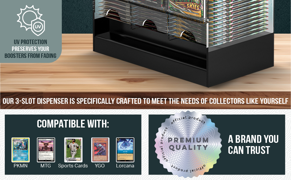 3 slot booster dispenser