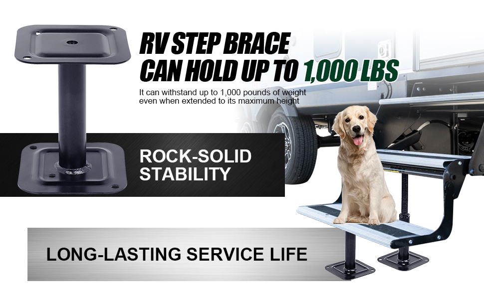 Stegewop RV Step Brace Stabilizer RV Step Support Jack 2