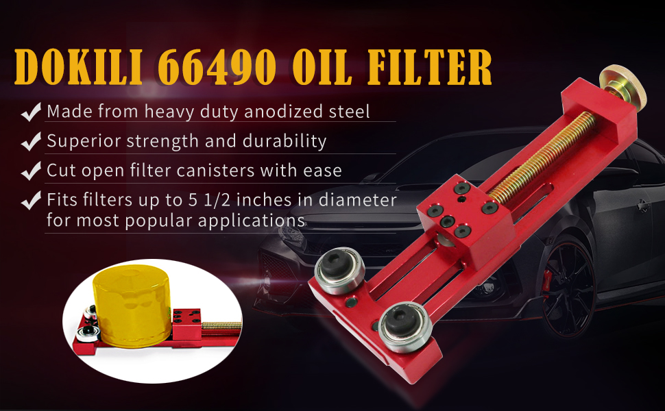 Dokili 66490 Oil Filter Cutter,Oil Filter Cutting Tool Fits
