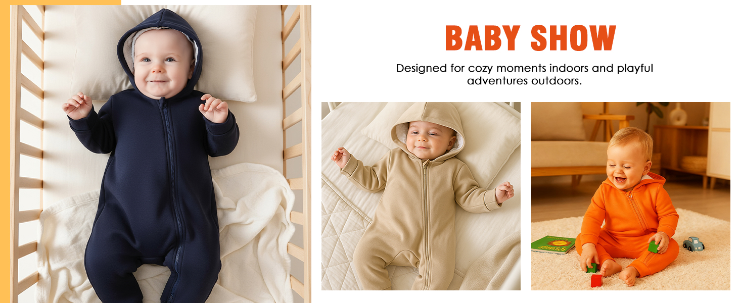 Baby Boy Hooded Jumpsuit