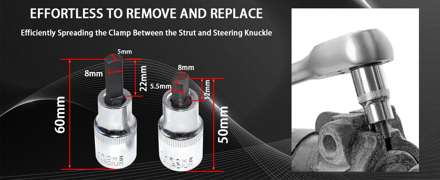 Suspension Strut Split Hub Steering Knuckle Spreader Tool
