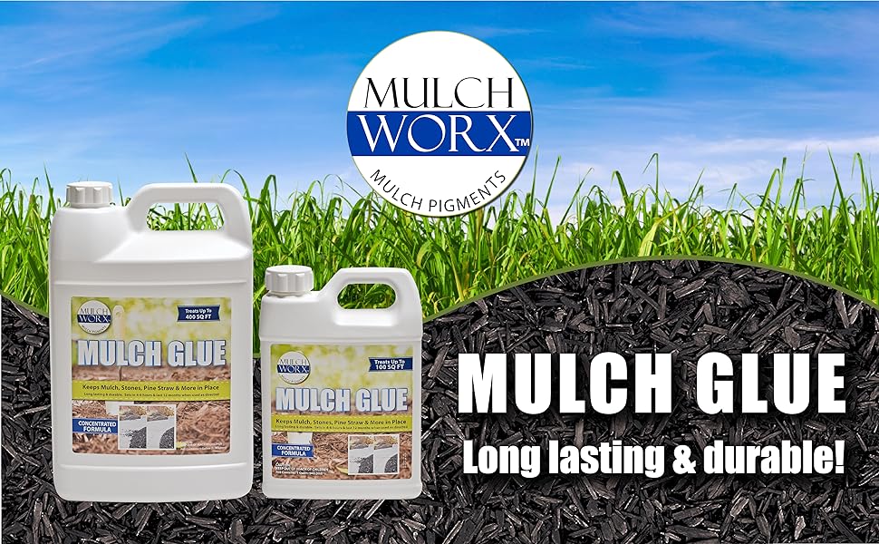 Mulch Glue Concentrated Quart (32oz) Glues & Locks